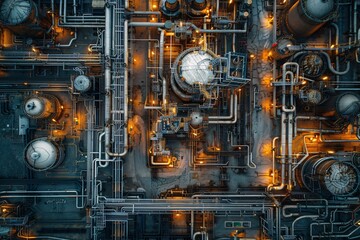 Bird's-eye view of Petroleum and natural gas sector.