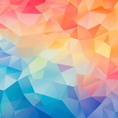 Obraz premium Geometric prints flat design side view paper prints theme water color Complementary Color Scheme