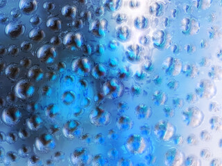 blue bubble abstract texture