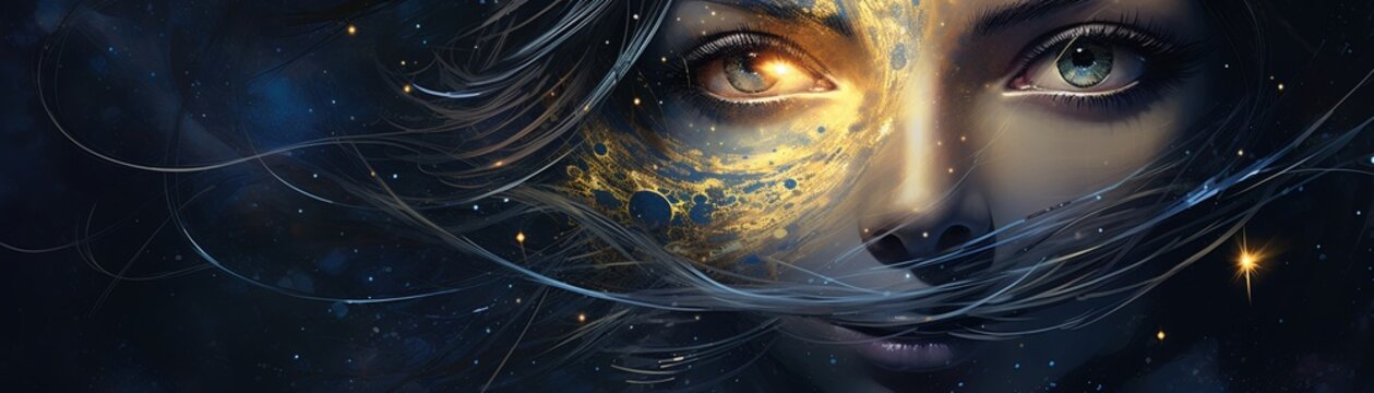 Encounter a cosmic oracle with eyes like galaxies that foresees the fate of entire star systems and imparts cryptic prophecies to seekers.