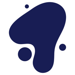 Navy Splash Blob