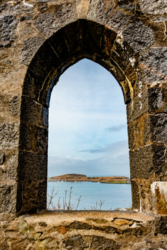 View of Oban Bay Through Tower Window