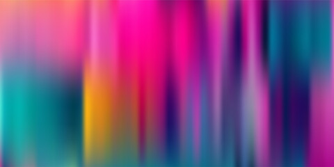 Smooth and blurry colorful gradient mesh background. Modern bright rainbow colors. Easy editable soft colored vector banner template. Premium quality.