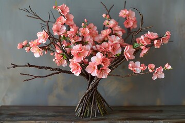 cherry blossom in a vase