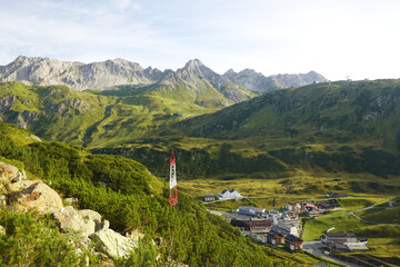 The panorama of the Lechtal Alps, Sankt Anton, Austria