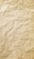 Fototapeta premium Light Beige Seamless Textured Paper Background with Crumpled Wrinkled and Distressed Appearance for Vintage Rustic or Eco Friendly Design