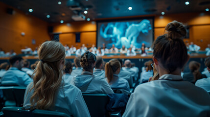 Veterinarians, Many veterinarians attended the meeting and Veterinary equipment.