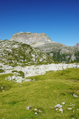 The panorama of Malfontal valley, Pettneu am Arlberg, Austria	