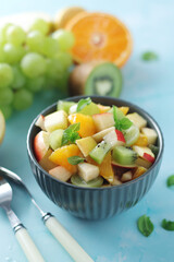 A bowl with fresh fruit