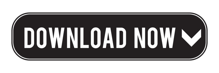 Download button isolated web element for application or websites. Button for buy or download.