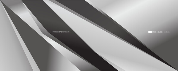 Abstract modern white and silver background