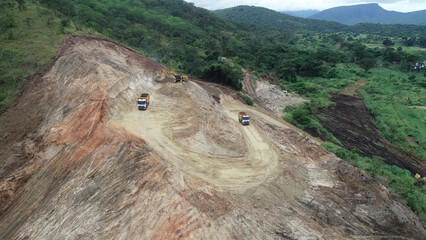 excavating in jungle