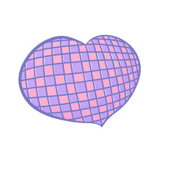 purple pink heart
