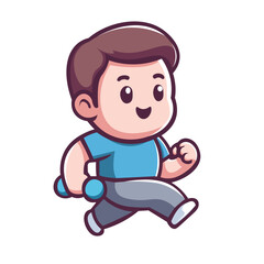 cartoon child running