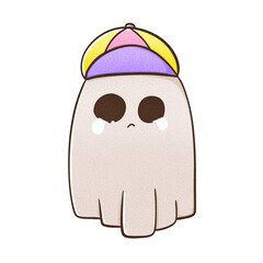 sad cute ghost