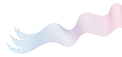 abstract wavy lines background element. Suitable for AI, tech, network, science, digital technology theme	