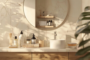 skin care cosmetic product mockup generated by AI