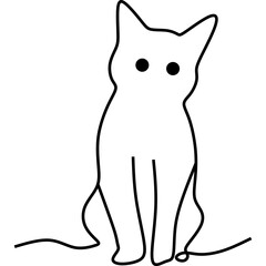 Cat Line Art