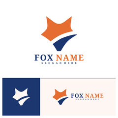 Fox logo vector template, Creative Fox head logo design concepts