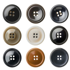 Buttons Replacement Accessories, Isolated on a Transparent Background, Graphic Resource