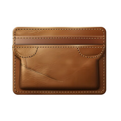 Card Holder Small Leather Goods, Isolated on a Transparent Background, Graphic Resource