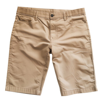 Chinos Shorts, Isolated on a Transparent Background, Graphic Resource