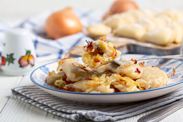 Dumplings, filled with cabbage.