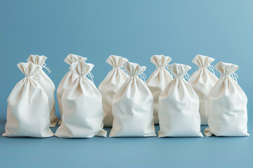 Versatile silk fabric bag mockup Eco-Friendly Packaging generated by AI