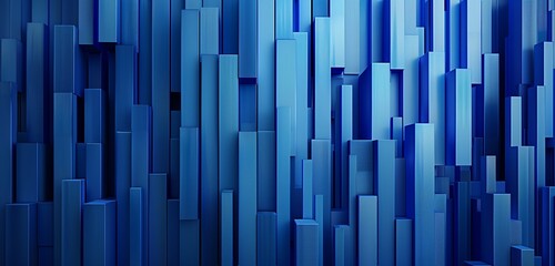Abstract background, Arranged blue geometric stripes in vertical bands to evoke the rhythmic pattern 