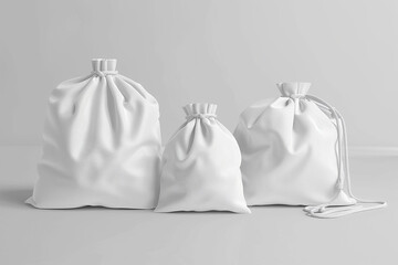 Versatile silk fabric bag mockup Eco-Friendly Packaging generated by AI