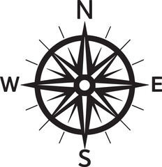 compass direction vector illustration 