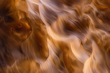 Obraz premium Abstract swirling sand patterns in a desert oasis, showcasing the texture and movement of the shifting sands. 