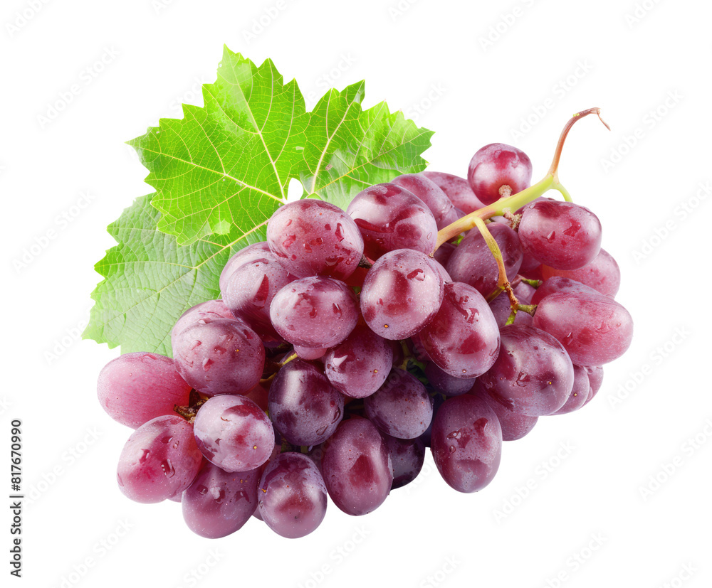 Wall mural grapes isolated on white or transparent png