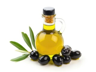 olive oil in can isolated