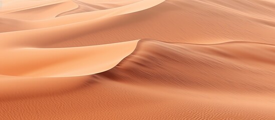 A detailed copy space image of sand textures in the desert