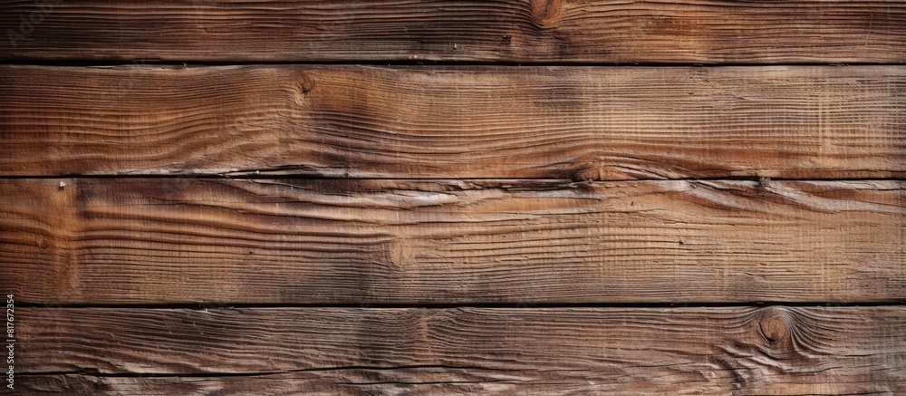 Aufkleber a weathered wood board with a textured surface perfect for a copy space image