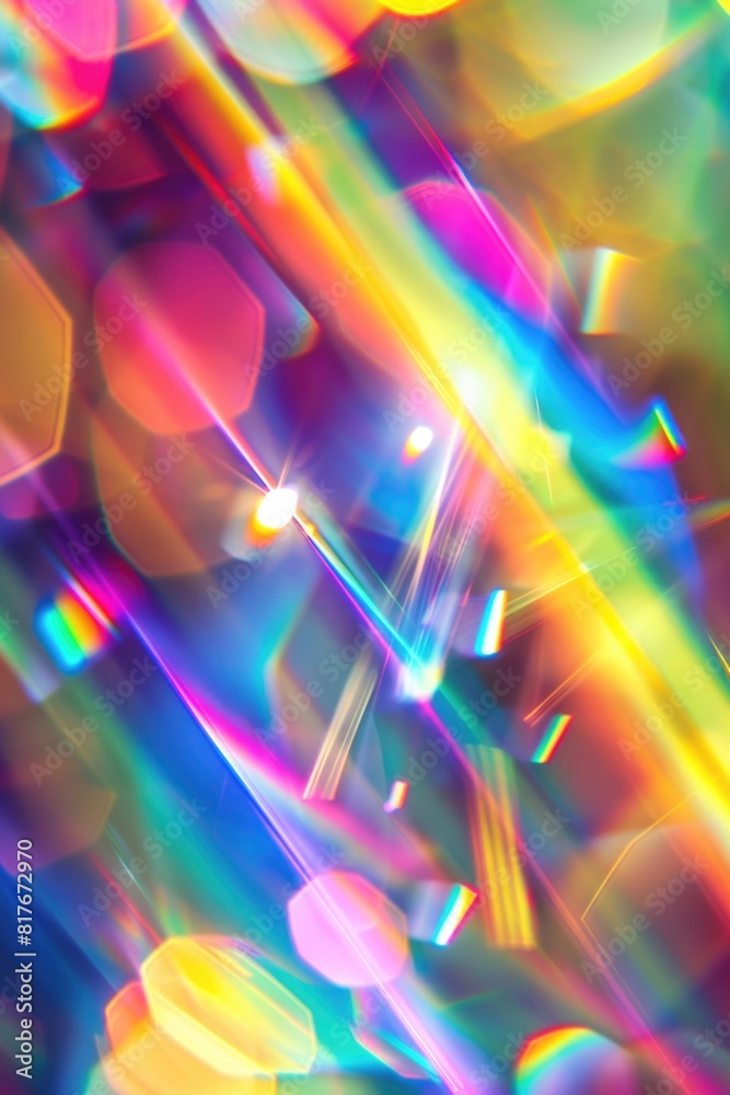 Poster A mesmerizing image of glowing lights suspended in the air. Ideal for various design projects