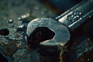 A close-up shot of a wrenet with water droplets, suitable for nature or environmental themes