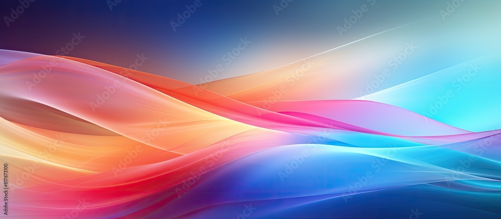 Aufkleber colorful lines texture wallpaper on a light abstract gradient motion blurred background copy space i