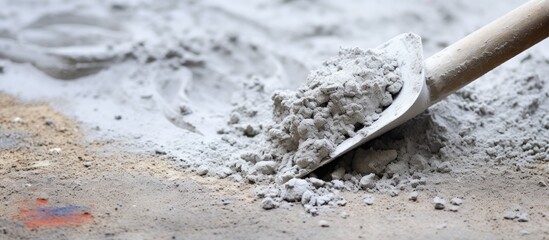 Concrete mixture with a stone surface and background used for constructing building floors providing an excellent copy space image