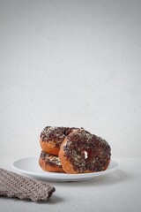 donat or donut with chocolate sprinkle