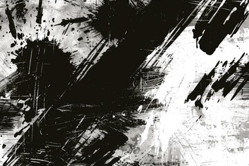 Black and white painting, versatile for various projects