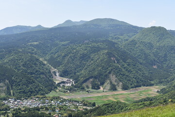 大室山山頂からの風景