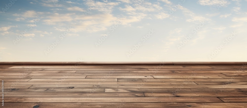Poster planked wood background with a view from the top capturing the exterior ambiance perfect for copy sp