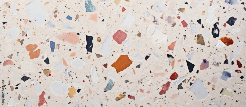 Poster a textured background of a concrete terrazzo wall providing plenty of copy space image