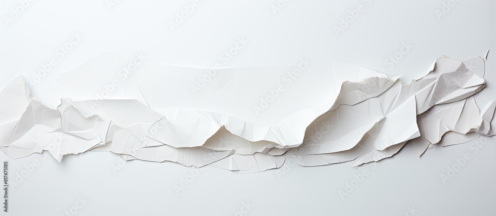 Aufkleber A ripped paper can be seen in the image standing alone on a white background leaving ample room for additional text or artwork