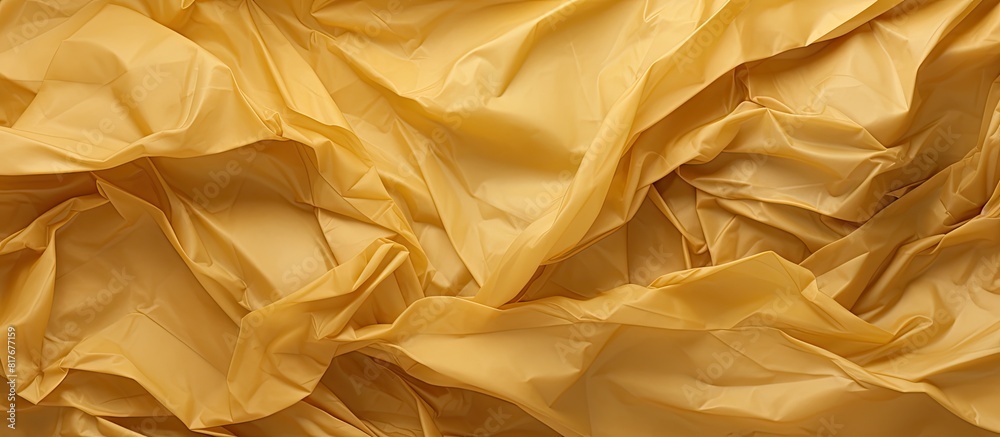 Poster a crumpled paper in shades of yellow brown creates a textured background creating a perfect area for