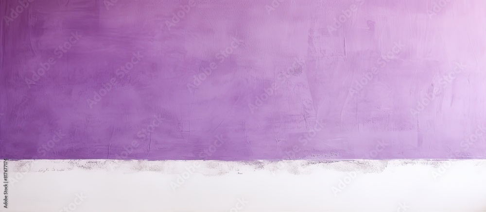 Poster a horizontal picture of a purple and white stucco wall with a concrete texture in the background cre