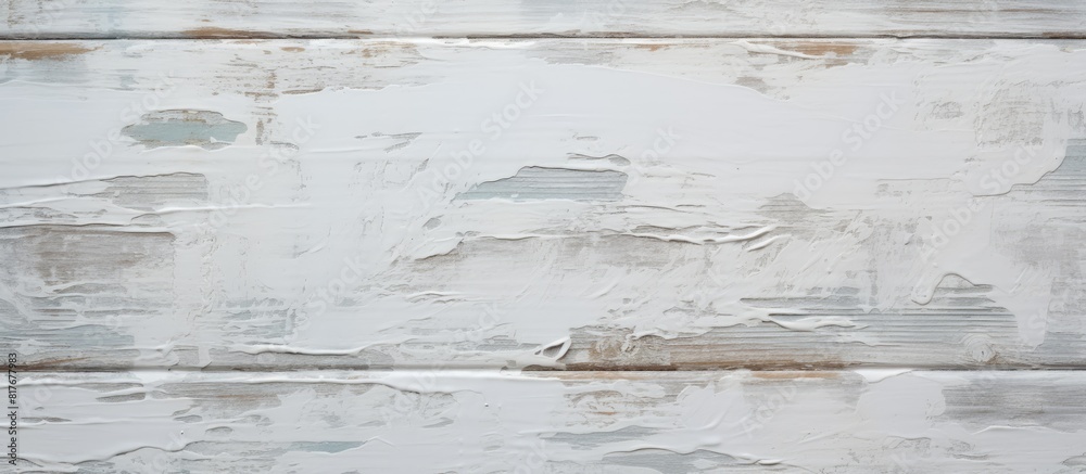 Poster a white paint on a wooden pallet texture seen from above providing a background with plenty of copy 