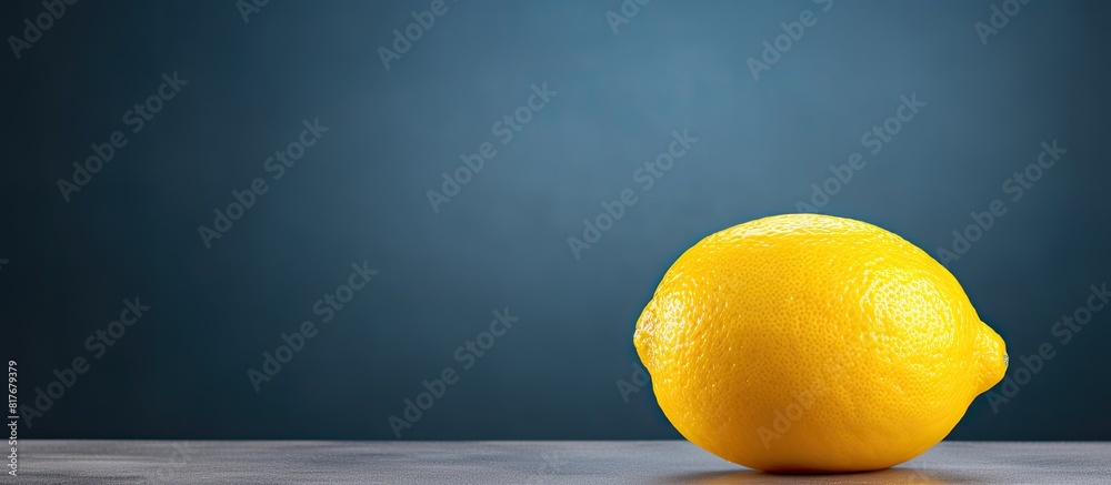 Aufkleber a vibrant organic lemon with its vibrant yellow color stands out as a fresh and juicy piece of fruit